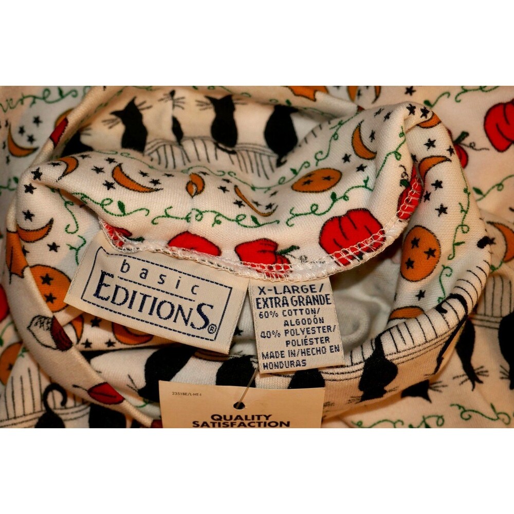 Basic Editions Fall Halloween Pumpkins Leaves Cat… - image 7